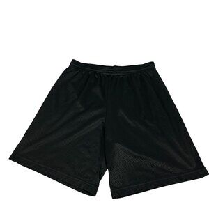 Pro Spirit Mens Black Mesh Athletic Shorts Size Medium